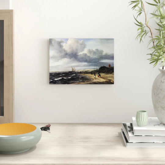 'The Shore at Egmond' by Jacob Ruisdael Graphic art