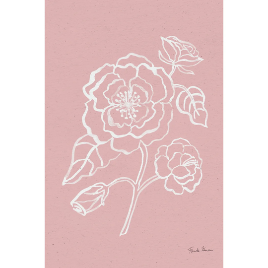 Joyful Peonies IV Pink by Farida Zaman - Wrapped Canvas Painting