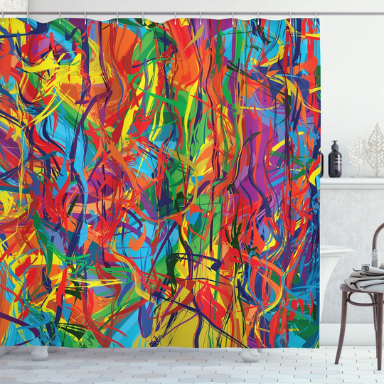 Balkaran Polyester Shower Curtain Set