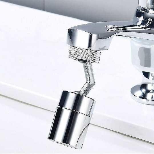 720 Universal Rotatable Splash Filter Faucet Sprayer Head Flexible Faucets Sprayer Bathroom Kitchen Faucet Extension Adapter 720 Degree Rotate