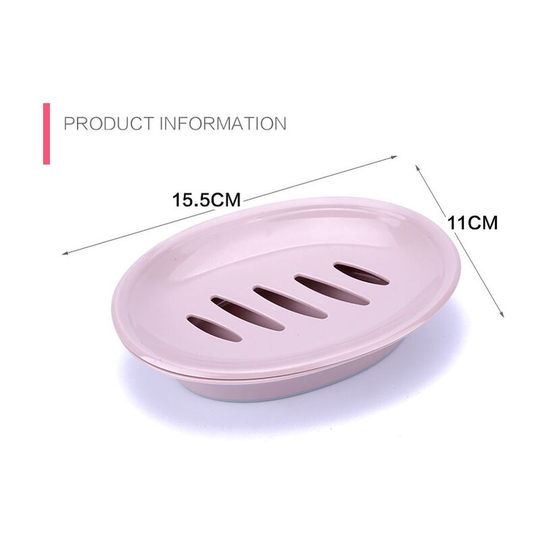3 Pack Plastic Soap Dish Holder with Drain, Bar Soap Saver Box for Bathroom Shower Kitchen Sink, Soap Case Container to Keep Soap Dry and Clean