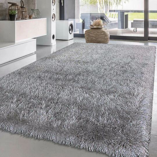 Laband Solid Colour Silver Indoor / Outdoor Area Rug