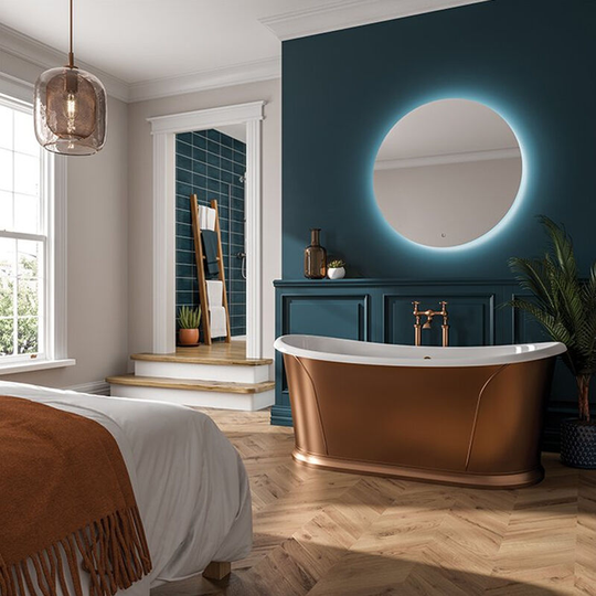 HiB Theme 100 Round LED Bathroom Mirror 980mm Diameter