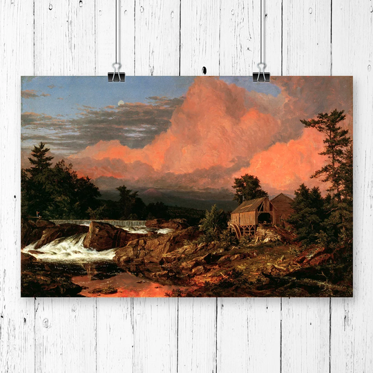 'Rutland Falls' by Frederic Edwin Church Graphic Art