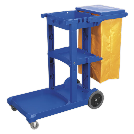 Neasa 99.5cm H x 47cm W x 117cm D Janitorial Platform Trolley
