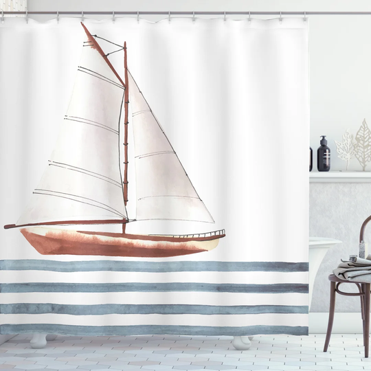 Bencar Polyester Shower Curtain Set