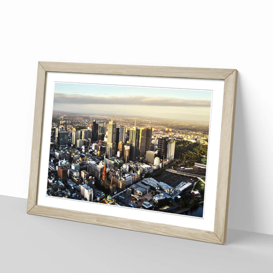 'Melbourne Australia Skyline' Framed Photographic Print