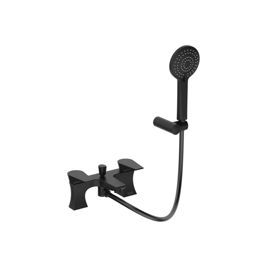 Hourglass Deck Mounted Bath Shower Mixer