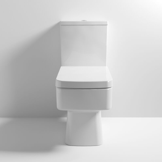 Nuie - Bliss Close Coupled Toilet Push Button Cistern - Excluding Seat
