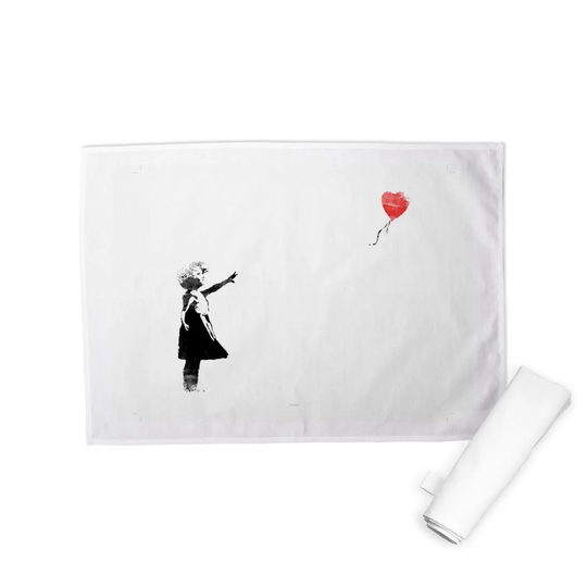 Heart Balloon Tea Towel