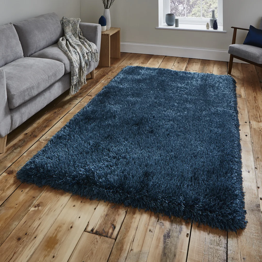 Kemp Hand-Tufted Blue Rug