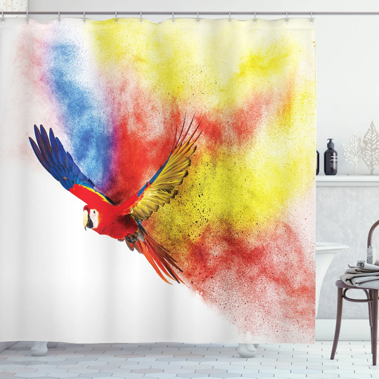 Bessellieu 13 Piece Polyester Shower Curtain Set
