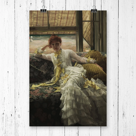 'Seaside' by James Tissot Painting Print