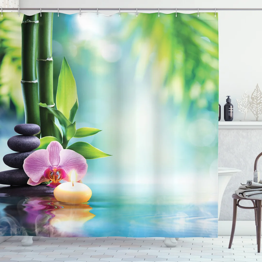 Benica Polyester Shower Curtain Set