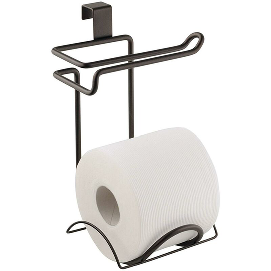 Metal Toilet Paper Holder, Above Tank Tissue Organizer for Bathroom Storage, 6' x 6.2' x 11'