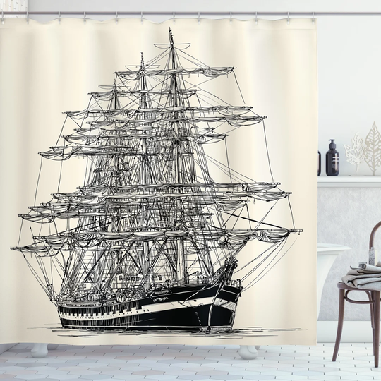 Bently Polyester Shower Curtain Set