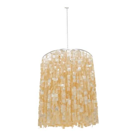 Bilbrey Palu Natural And Gold Shade Pendant