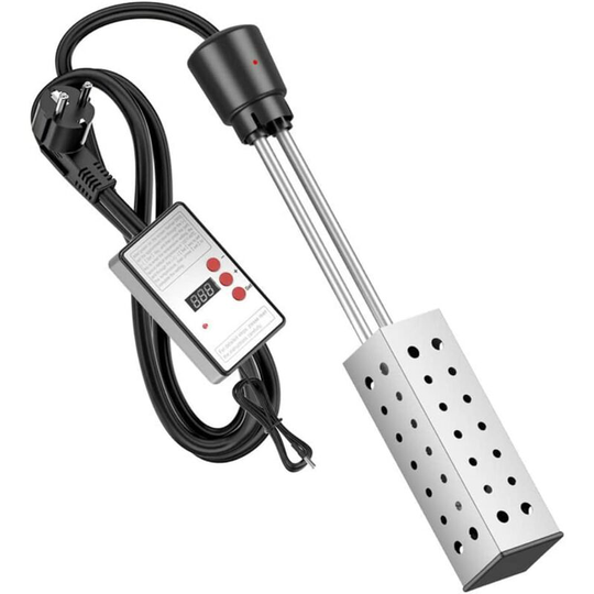 Household Electric Bucket Water Heater, Swimming Pool Bathtub Water Heater, High Power Submersible Swimming Pool Heater with Automatic Thermostat