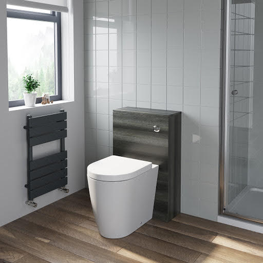 Artis Charcoal Grey Concealed Cistern Unit With Bordeaux Toilet - 500mm Width (215 Depth)
