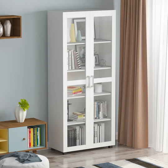 Brazzeal 2 -Door 4 -Shelf Storage Cabinet
