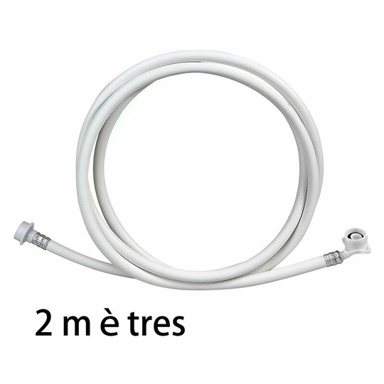 Perleraregb - Automatic Washing Machine Water Pipe Hardware pvc High Pressure Water Hose Fittings 2 Meter Laundry Hose