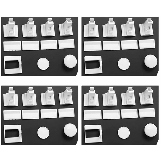 Baby anti-magnetic child safety lock for cabinets, cabinets, drawer doors 16 locks 4 keys