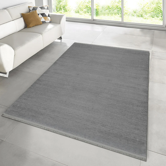 Bella Hooked Grey Rug