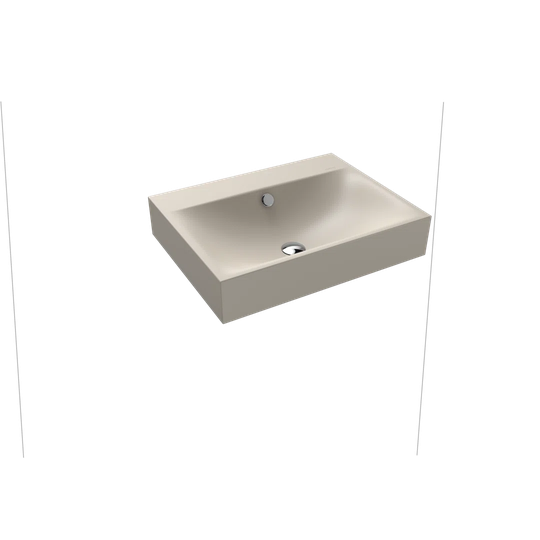 Silenio Beige Steel Enamel Rectangular Bathroom Sink