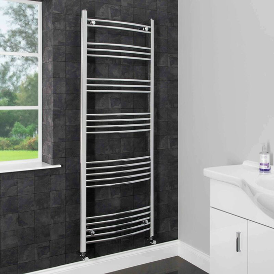 Duratherm - Heated Towel Rail 1600 x 600mm Curved - Silver