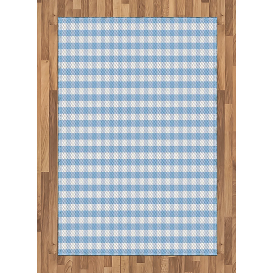Destini Flatweave Blue/White Rug