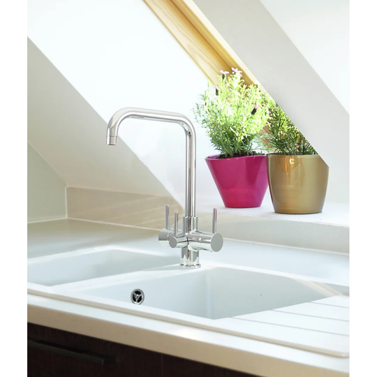 Azure Twin Lever Monobloc Tap