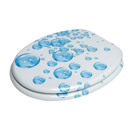 Bubbles Elongated Toilet Seat