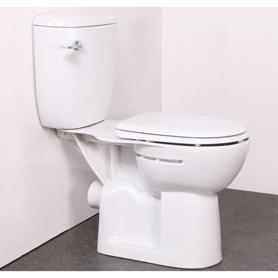 Nymas - NymaPRO Comfort Raised Height Closed Coupled Toilet Bathroom wc White Ceramic - White
