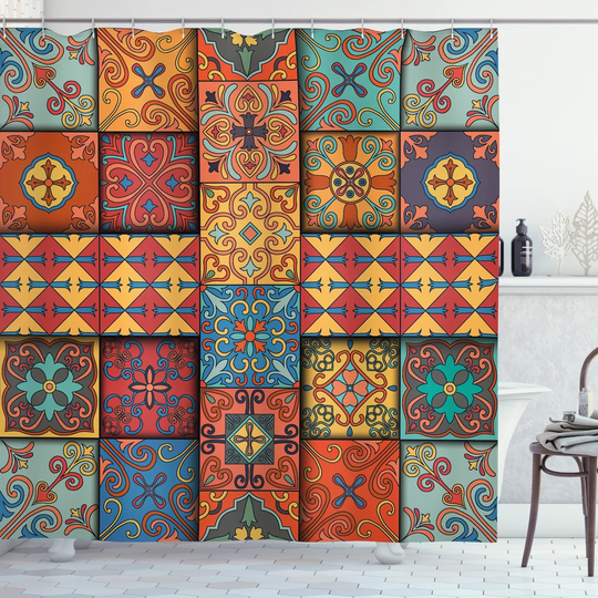 Bevereley 13 Piece Polyester Shower Curtain Set