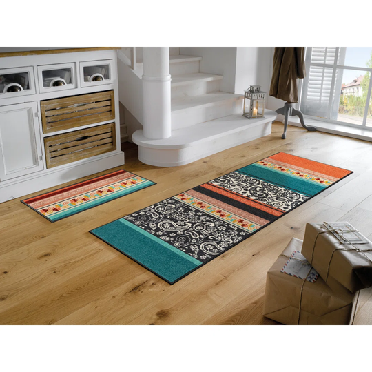 Folk Flourish Kitchen Mat