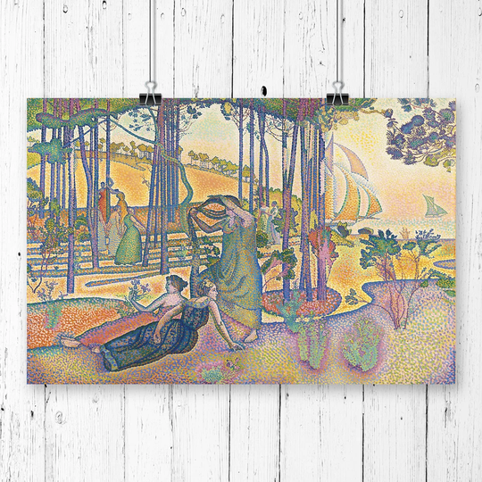 'The Evening Air' by Henri-Edmond Cross Graphic Art