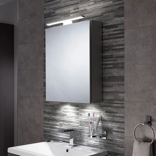 50cm x 60cm Surface Mount Mirror Cabinet with LED Lighting