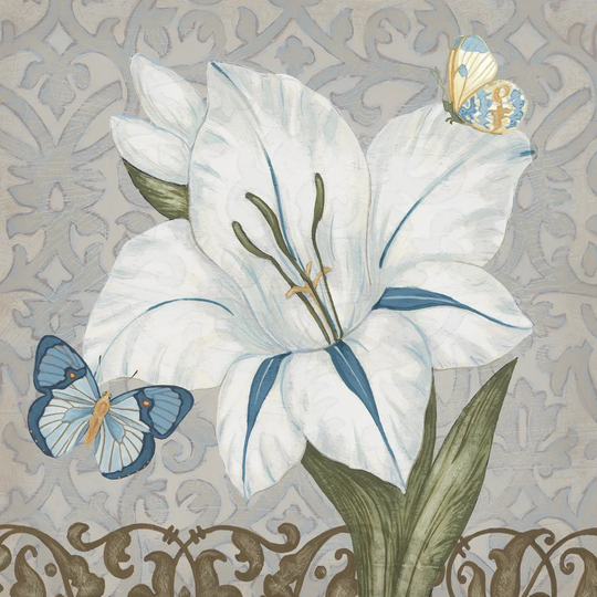 Garden Romance I by June Erica Vess - Wrapped Canvas Painting