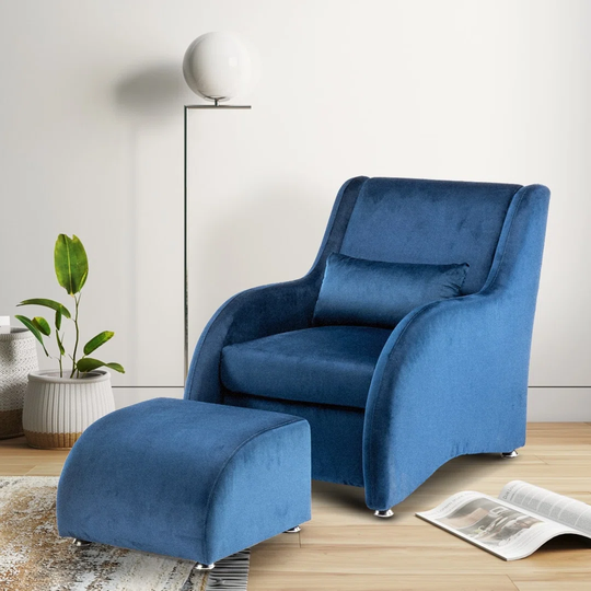 Antunez 77Cm Wide Armchair and Ottoman