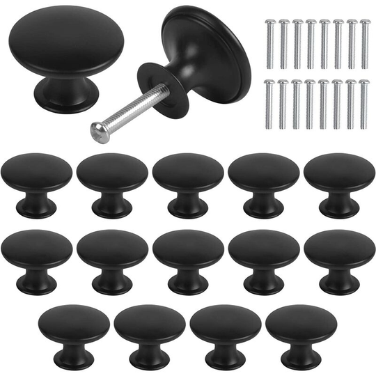 16PCS Cabinet Knobs, Vintage Drawer Knobs, 30mm Door Drawer Handle, Round Furniture Knob, Door Knobs, Cabinet Pulls for Kitchen Cabinet, Bedside