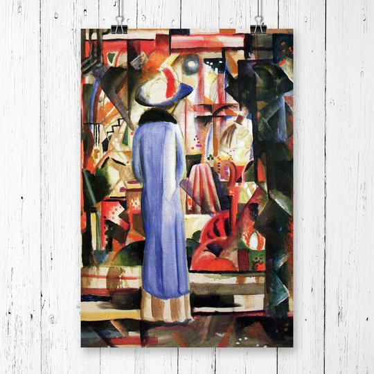 'Woman in Front of a Window' by August Macke Printing Print