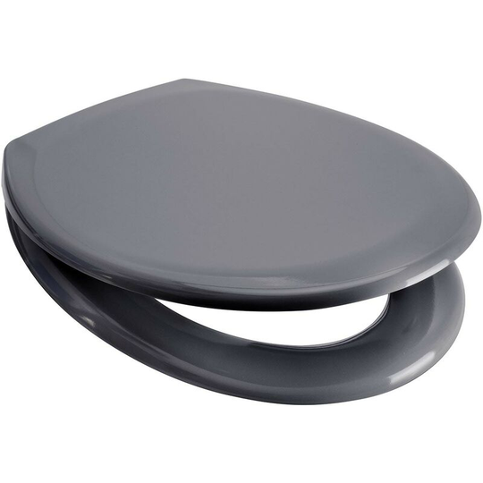 Accents universal grey toilet seat with soft close and quick release - Grey