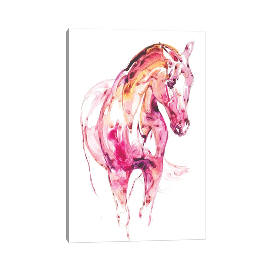 Garnet Horse III by Julie T. Chapman - Wrapped Canvas Painting