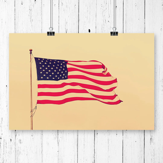 'American USA Flag' Graphic Art