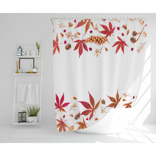 Saephan Polyester Shower Curtain Set