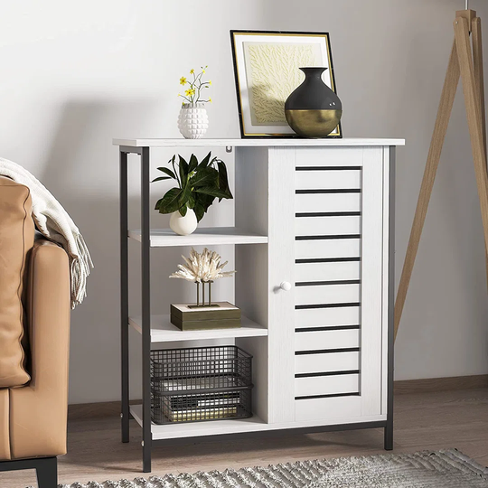 Kymberlie 1 -Door 3 - Shelf Storage Cabinet