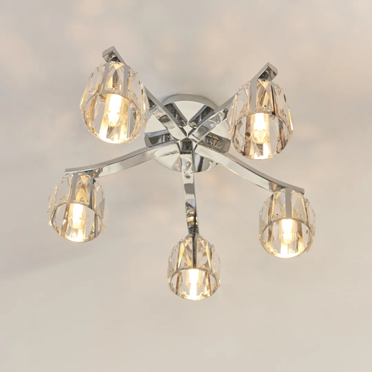 Morganti 5-Light 45" Semi Flush Mount