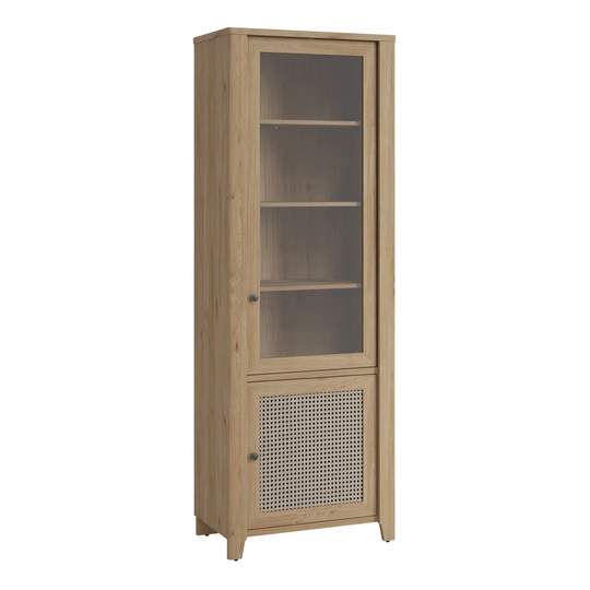 Ellert Corner Display Cabinet with Lighting