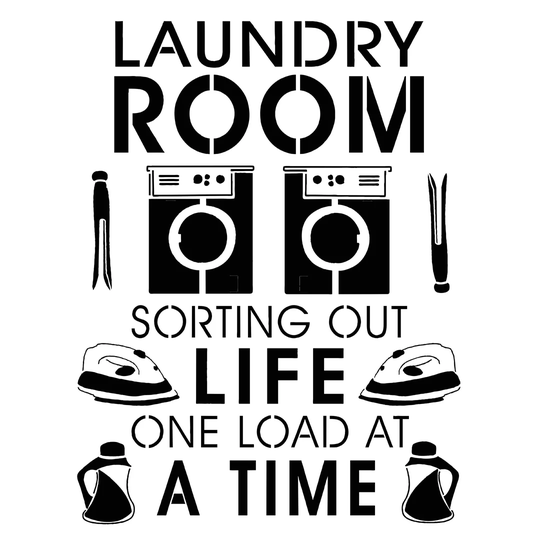 Laundry Room I - Wrapped Canvas Textual Art Print