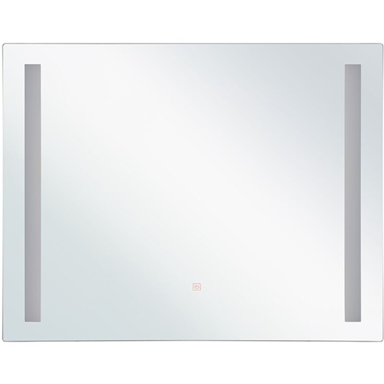 Beliani - Modern Rectangular Bathroom Wall Mirror Integrated Neutral led Lights Lirac - Silver